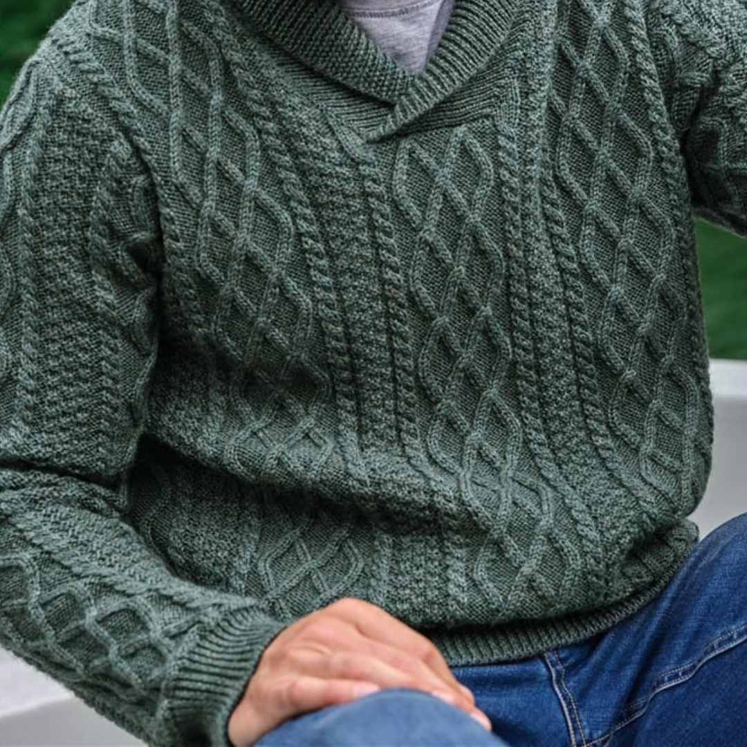 woolovers Pure Wool Shawl Collar Sweater