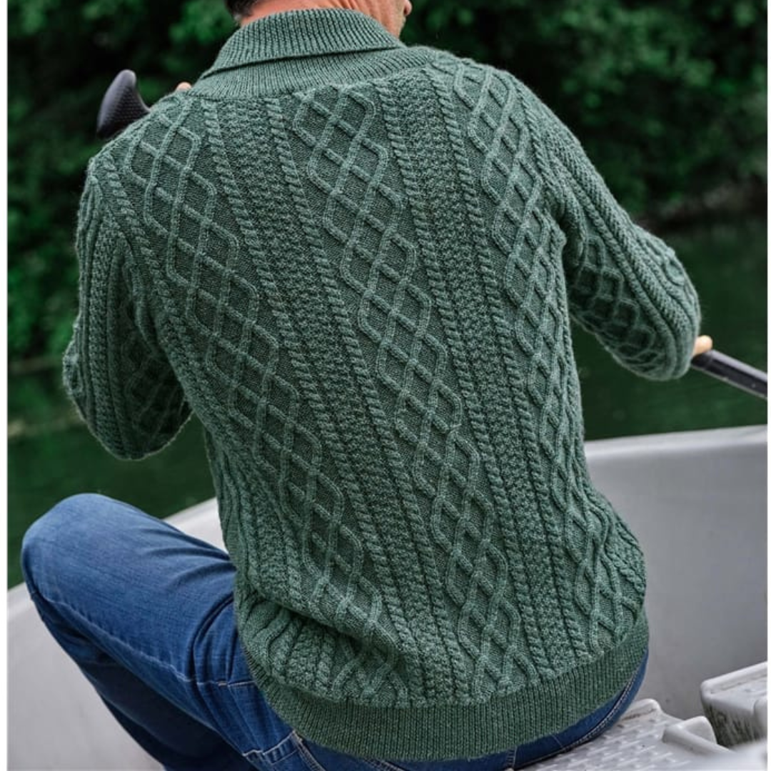 woolovers Pure Wool Shawl Collar Sweater