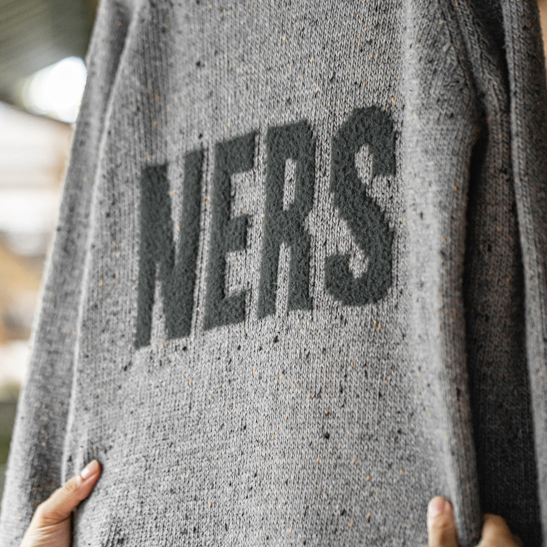 American Retro Jacquard Drape Pullover Knitwear Warm Elasticity Men's Sweater