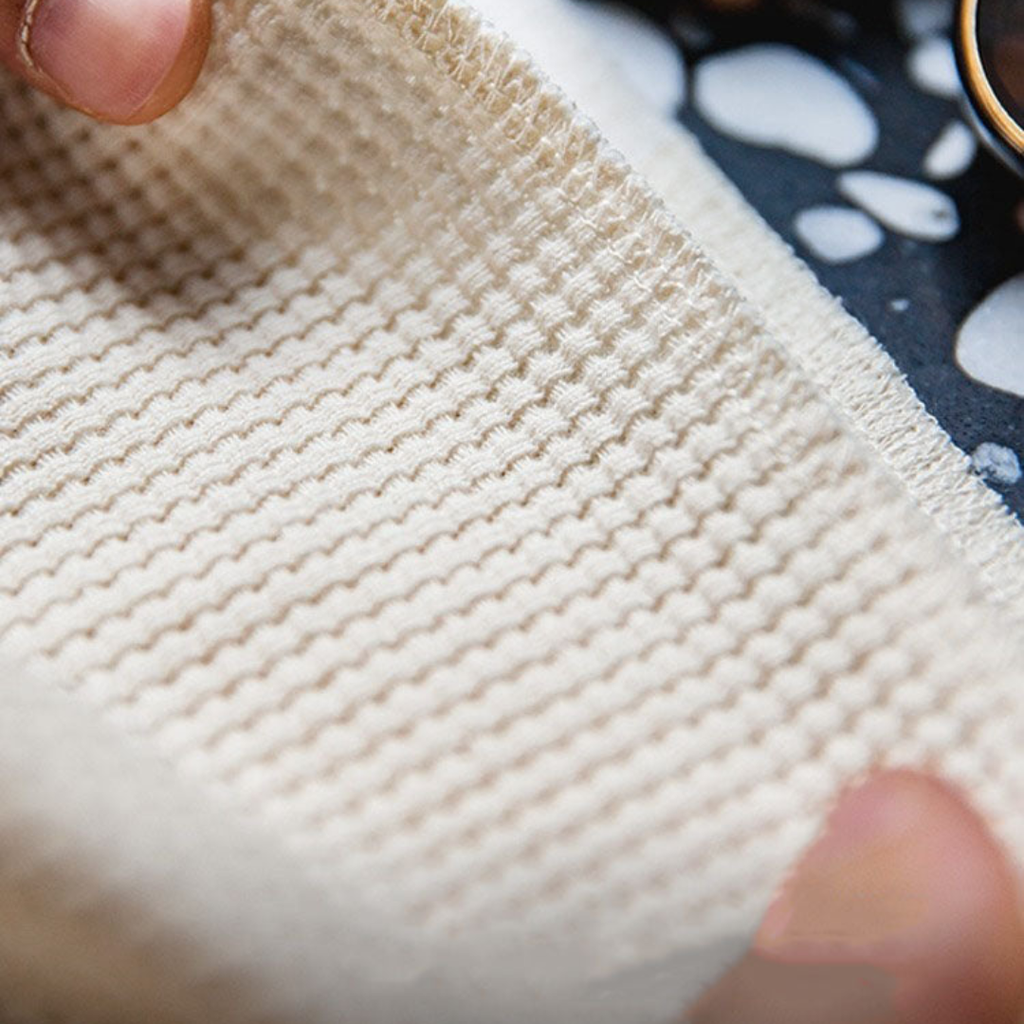 harmonygallery Tooling American Retro Waffel Round Neck Mens's Sweater