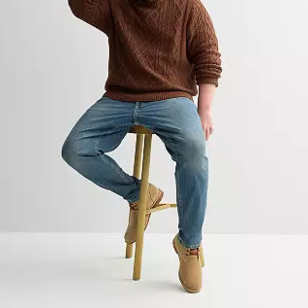 kohls Big & Tall Sonoma Goods For Life® Cable Knit Crewneck Sweater