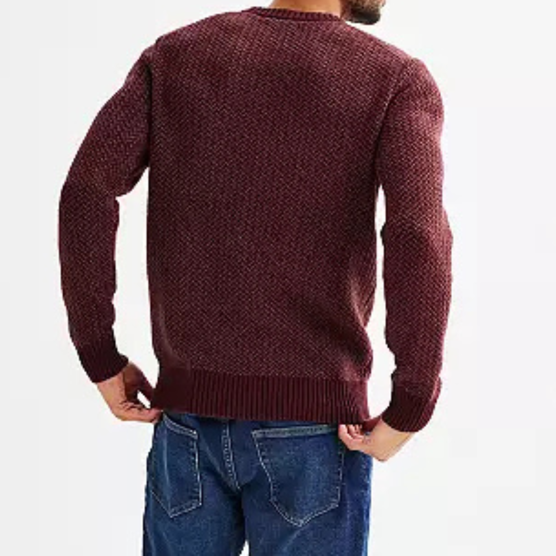kohls Men's Sonoma Goods For Life® Midweight Birdseye Crewneck Sweater