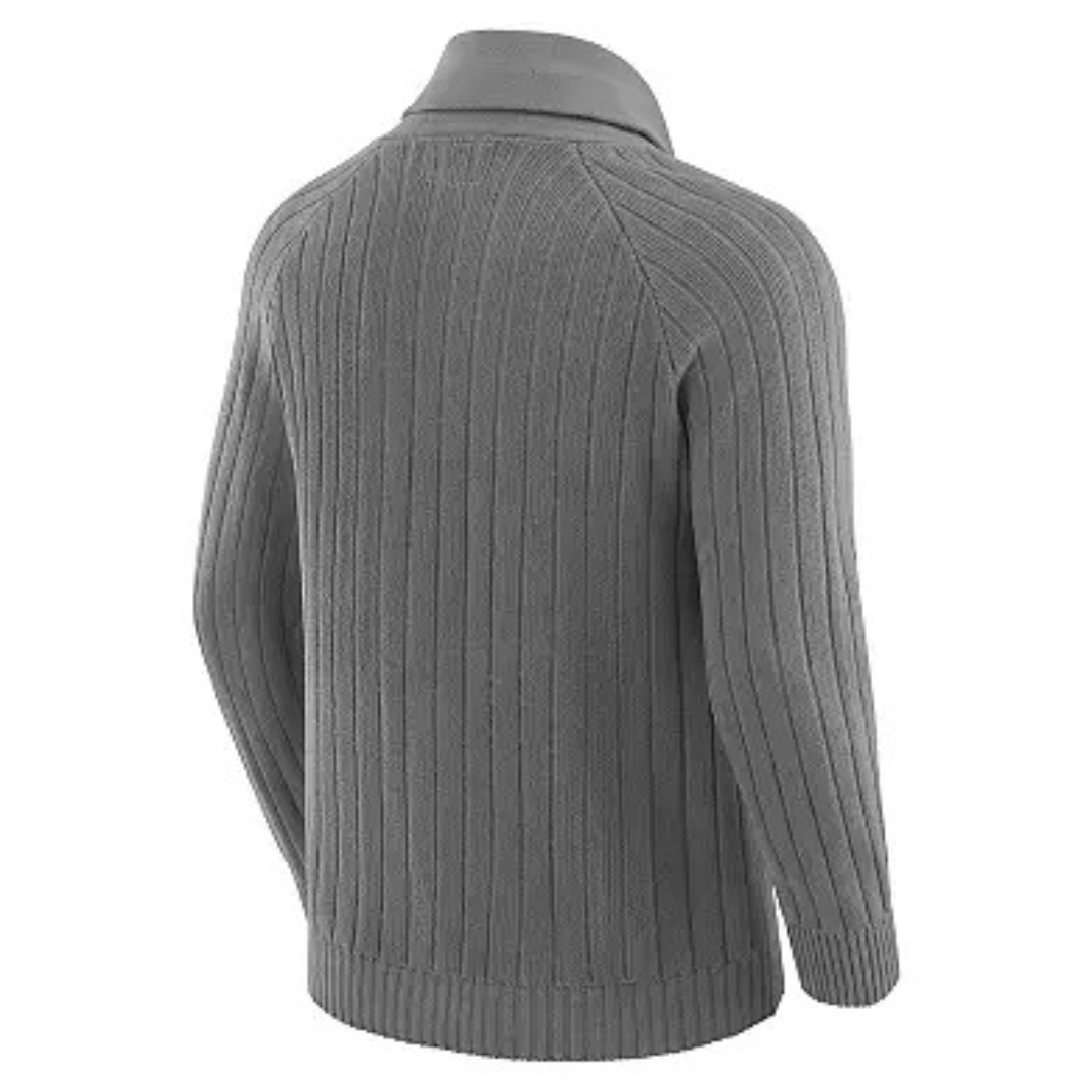 kohls Men's J. Palmer Graphite Buffalo Bills The Playmaker Cardigan Raglan Sweater